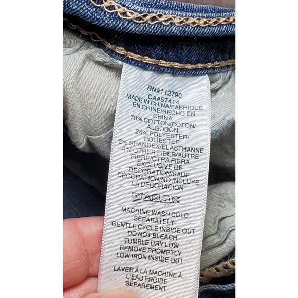 True Religion Sz 30 Blue Halle High Rise Super Skinny Jeans Denim City C28-33 - Picture 8 of 11